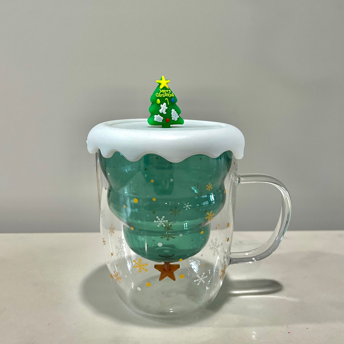 Christmas Tree Glass Mug