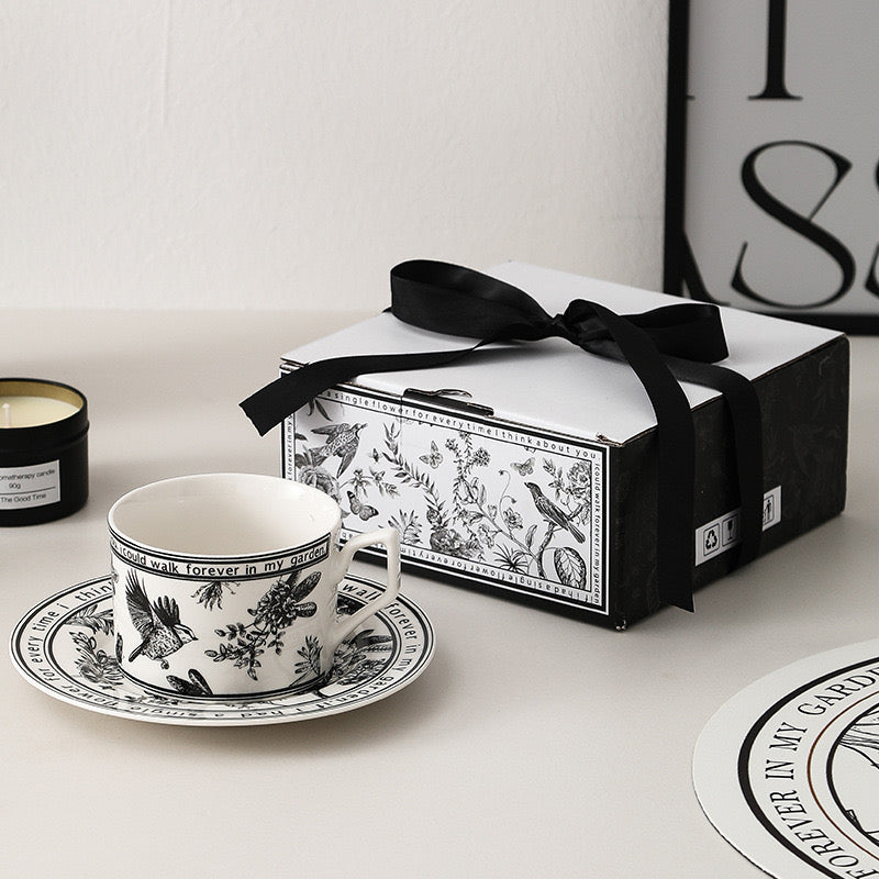 Set tazza e piattino Giardino