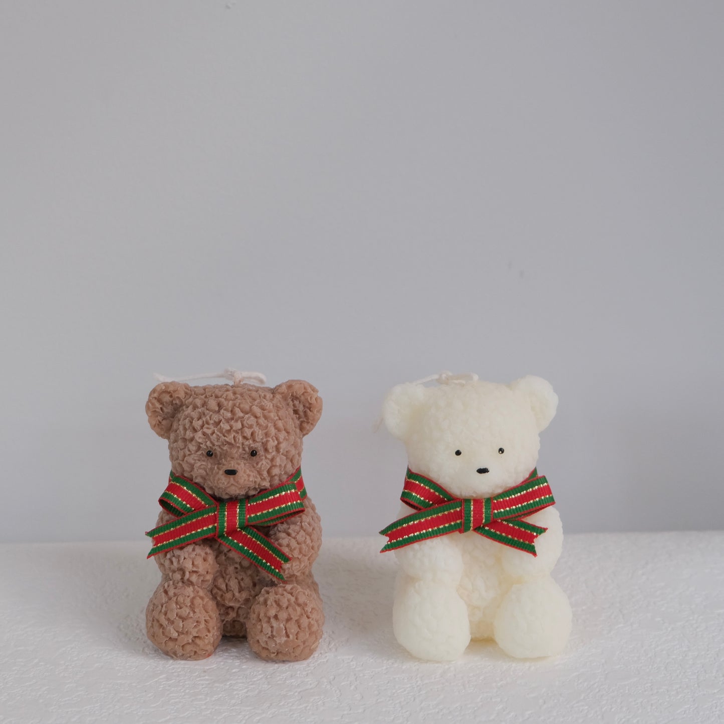 Set di coppia di candele orso