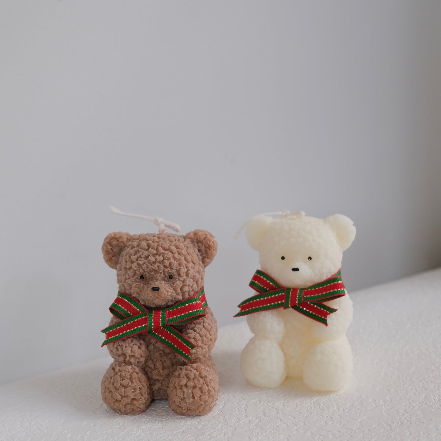 Set di coppia di candele orso