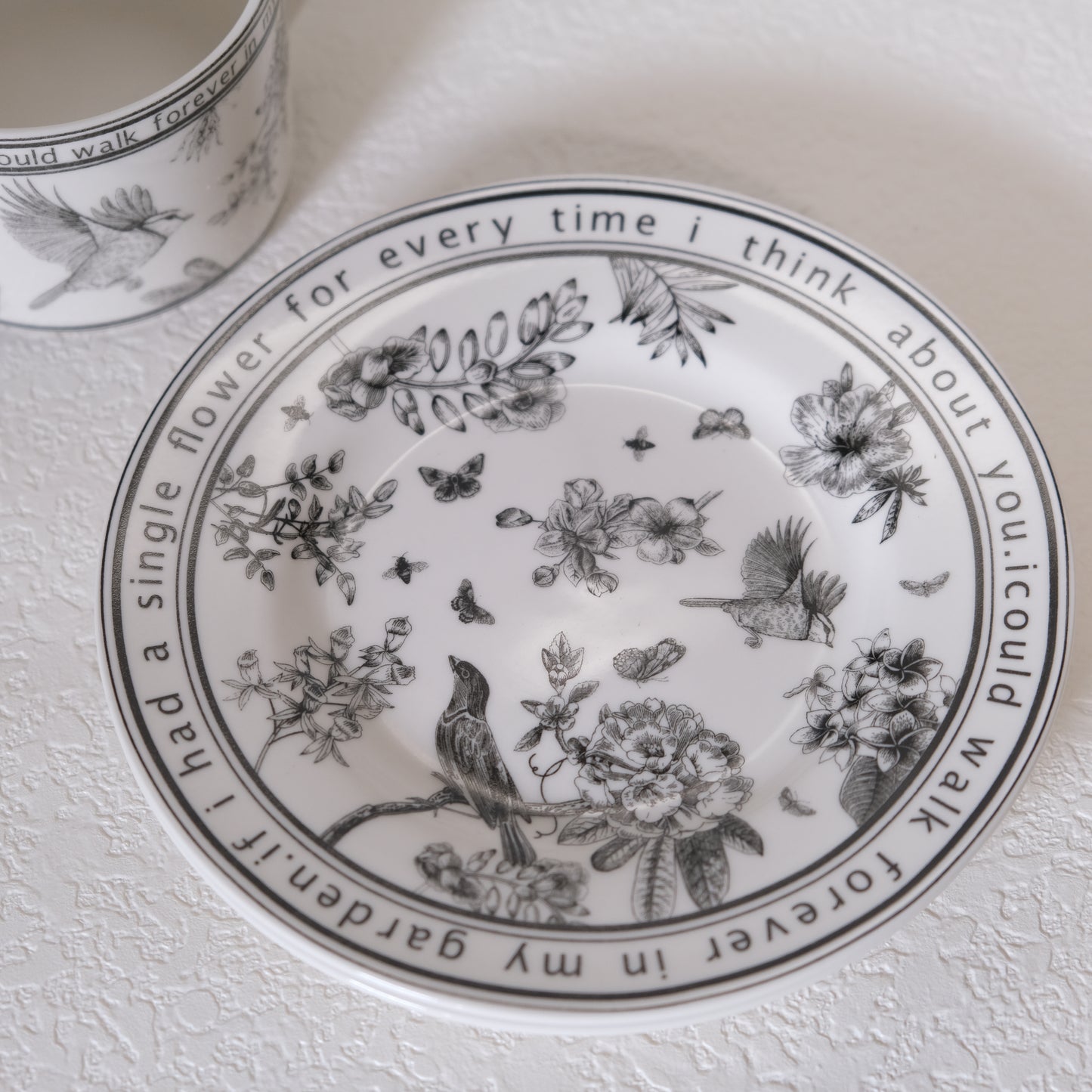 Set tazza e piattino Giardino