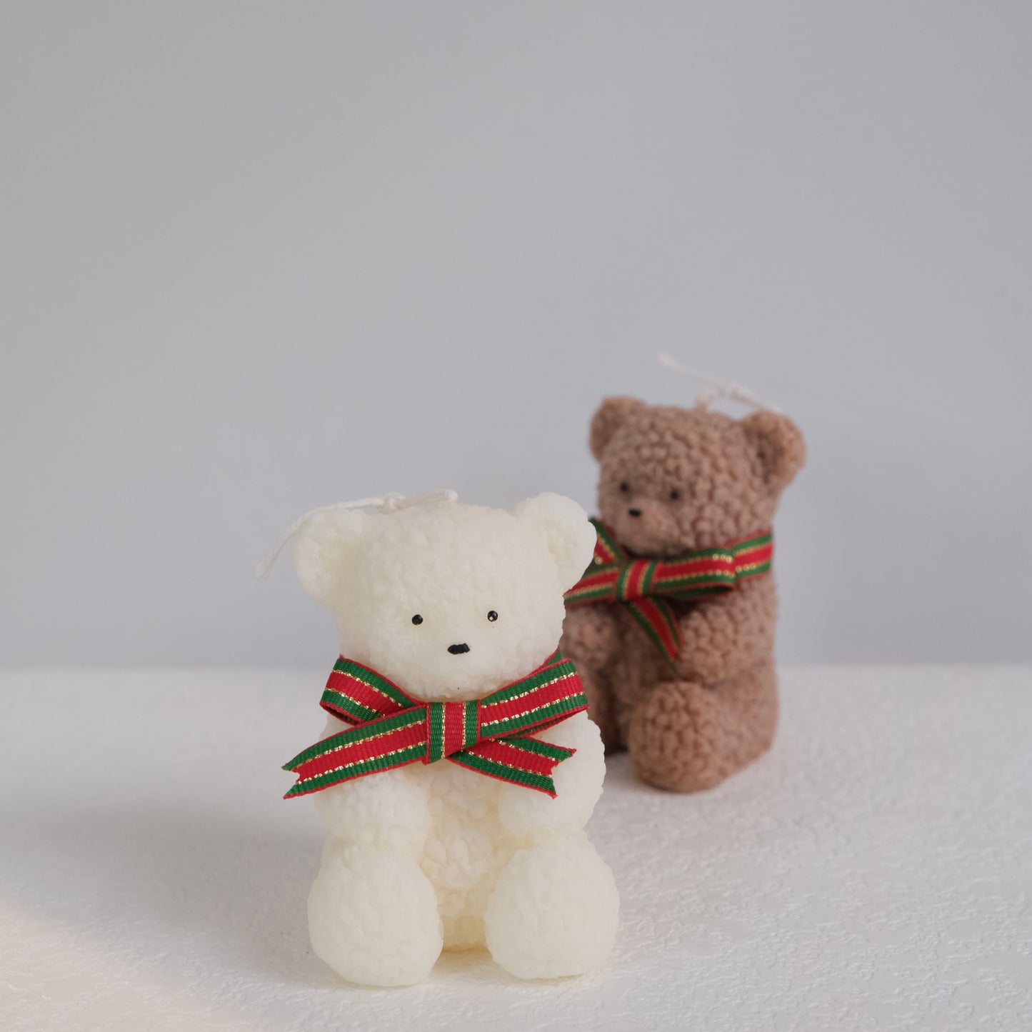 Set di coppia di candele orso