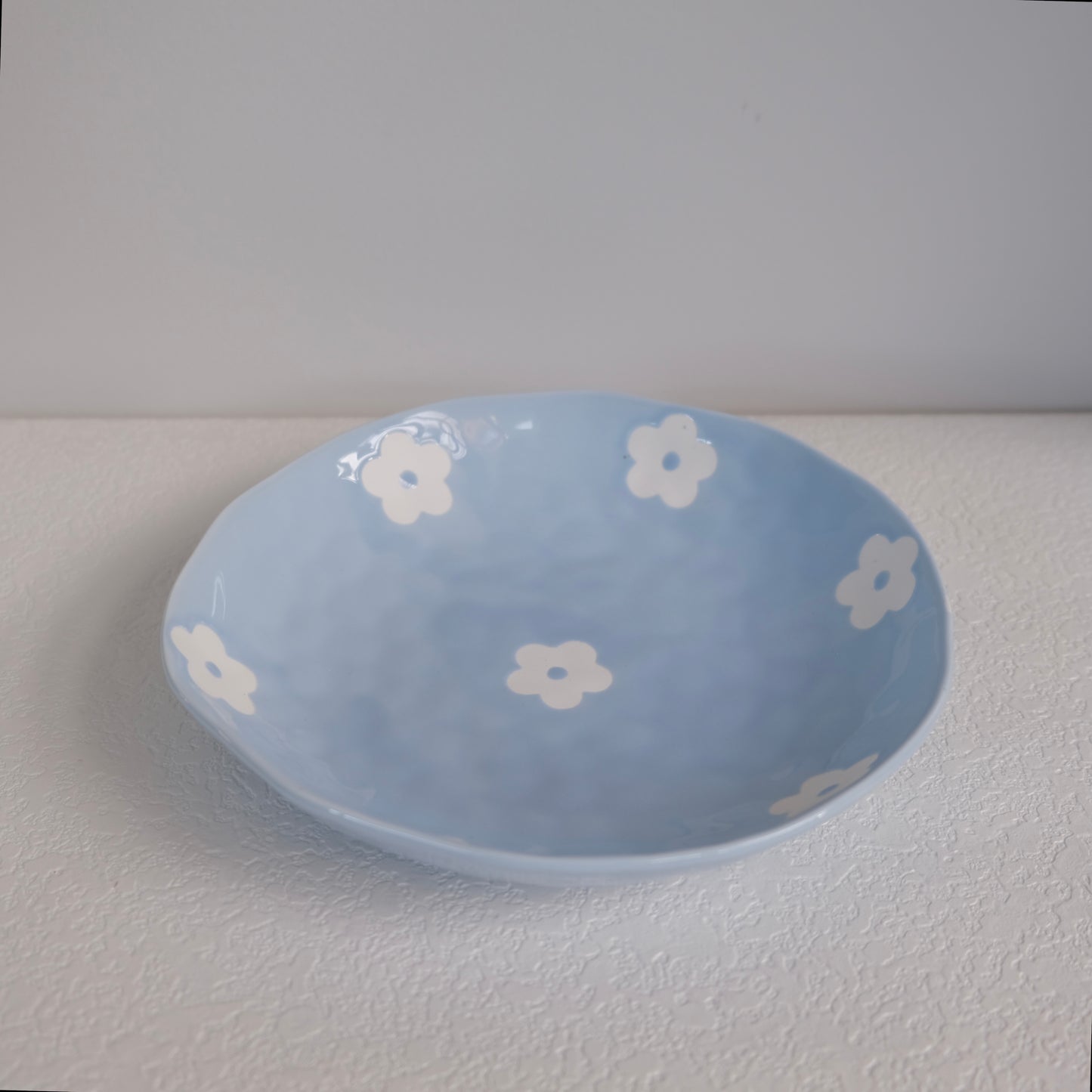 Fiore Ciotola e Piatto Blu Set