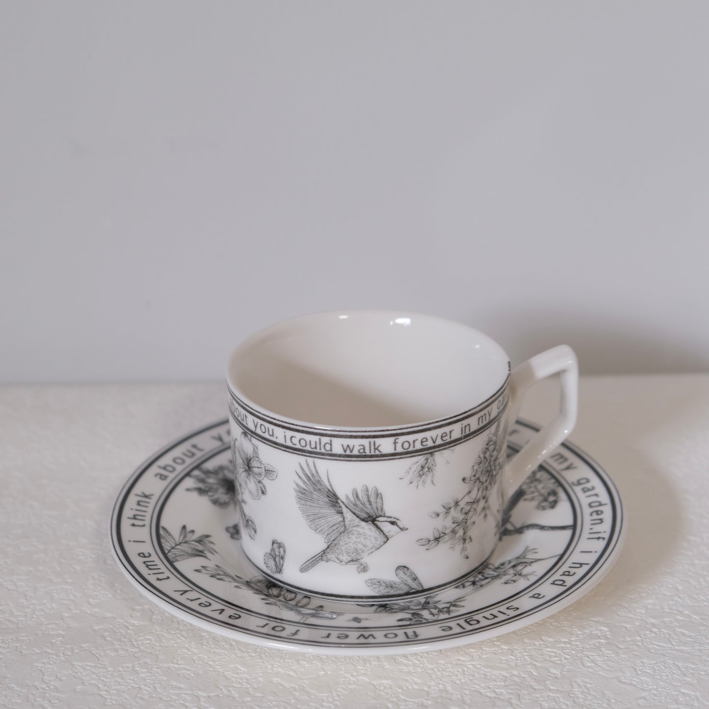 Set tazza e piattino Giardino