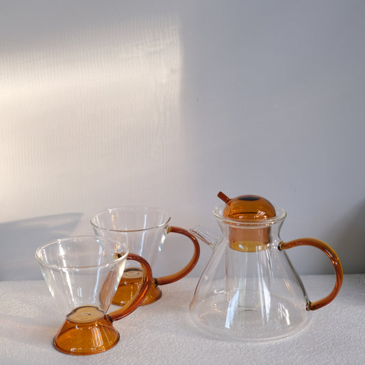 Arancione 2 Cups Tea Set