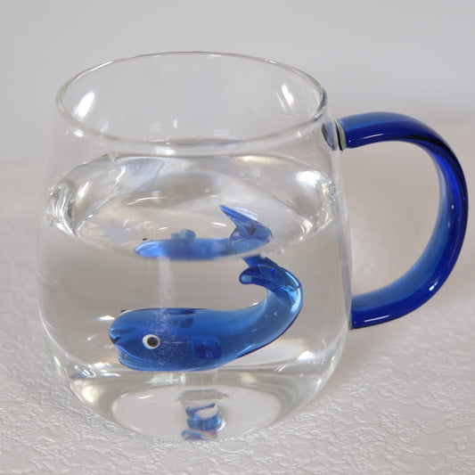 Whale Oceano Glass Mug