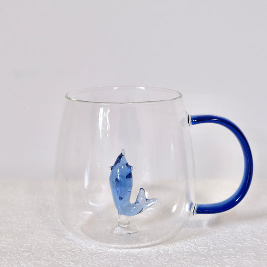 Dolphin Oceano Glass Mug