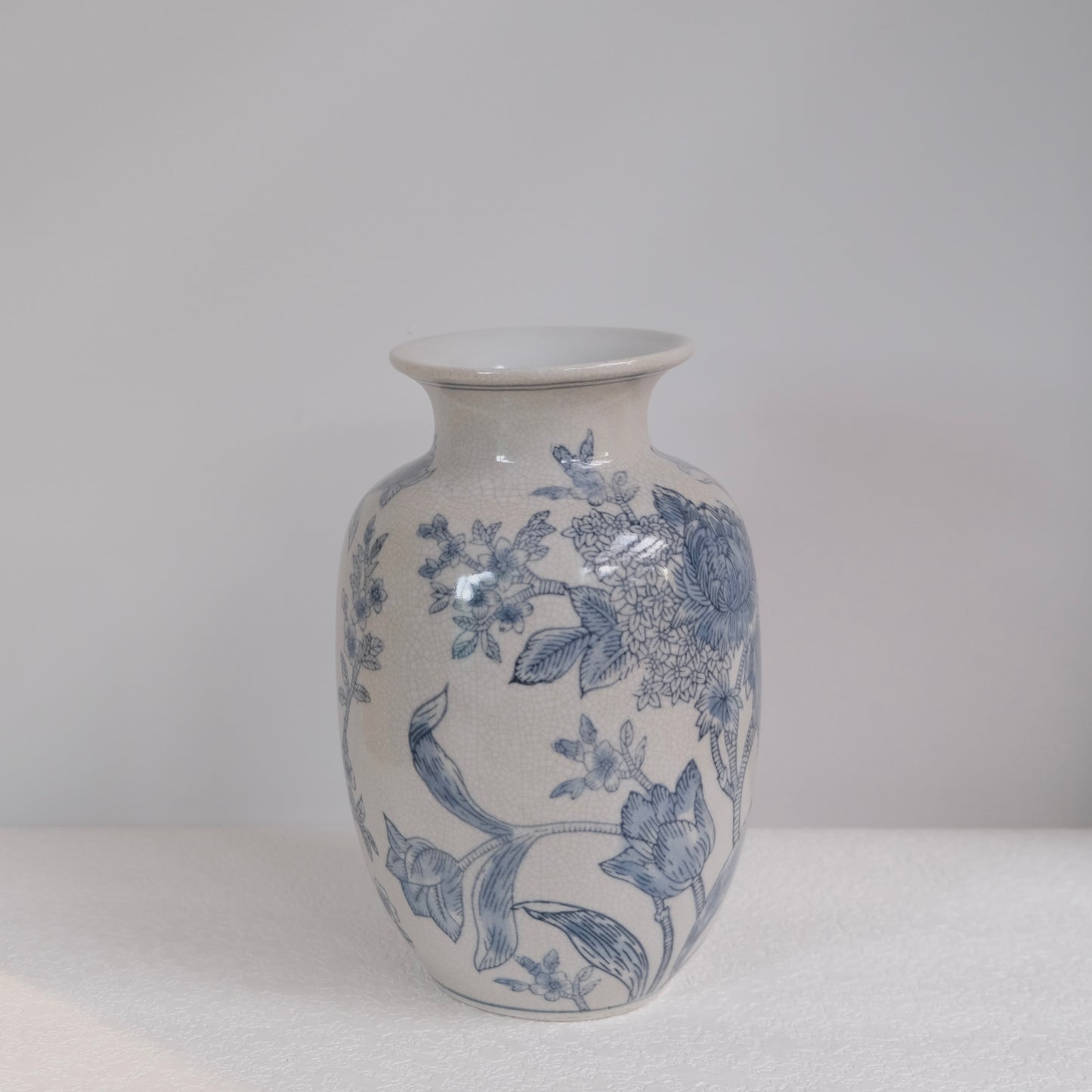 Vaso in porcellana vintage Peonia