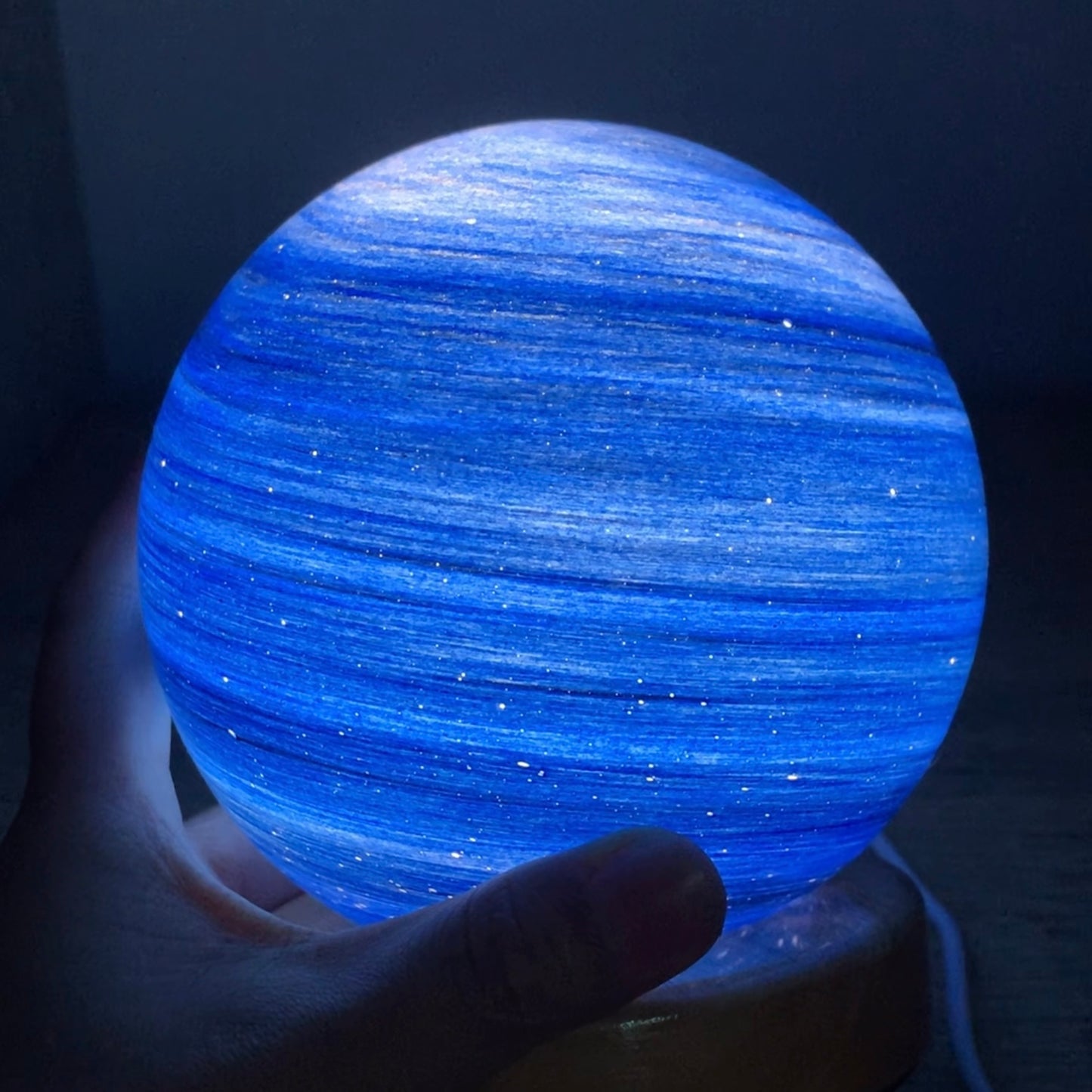Lampe ciel étoilé bleu