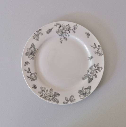 Noir Floraison Plate