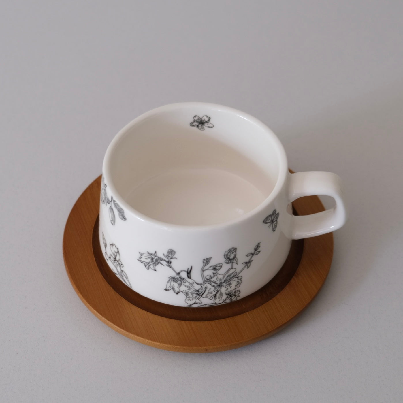 Noir Floraison Plate