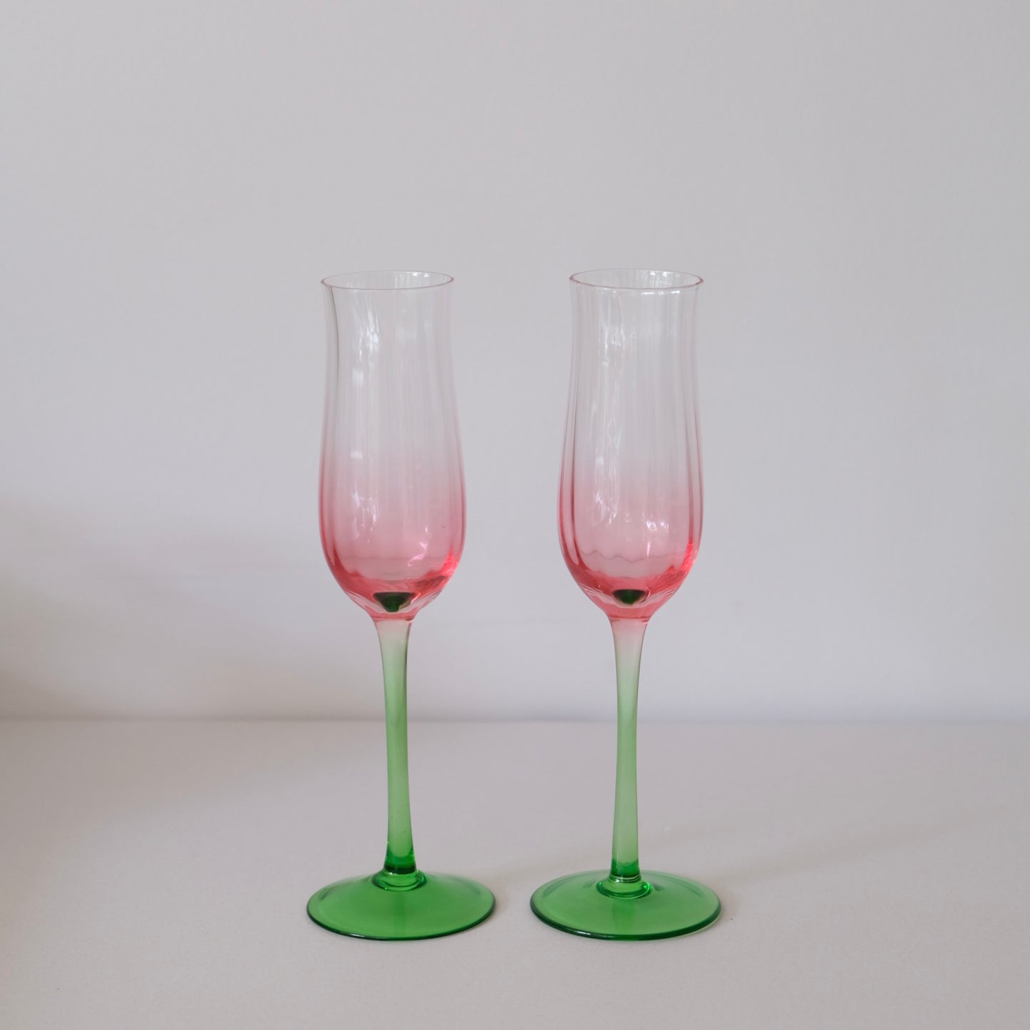 Rosa Bud Champagne Glasses Set of 2