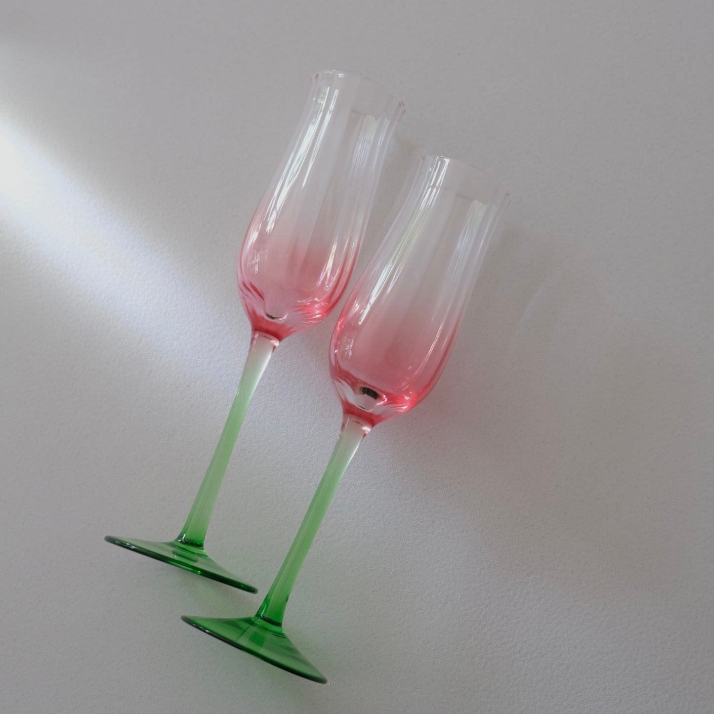 Rosa Bud Champagne Glasses Set of 2