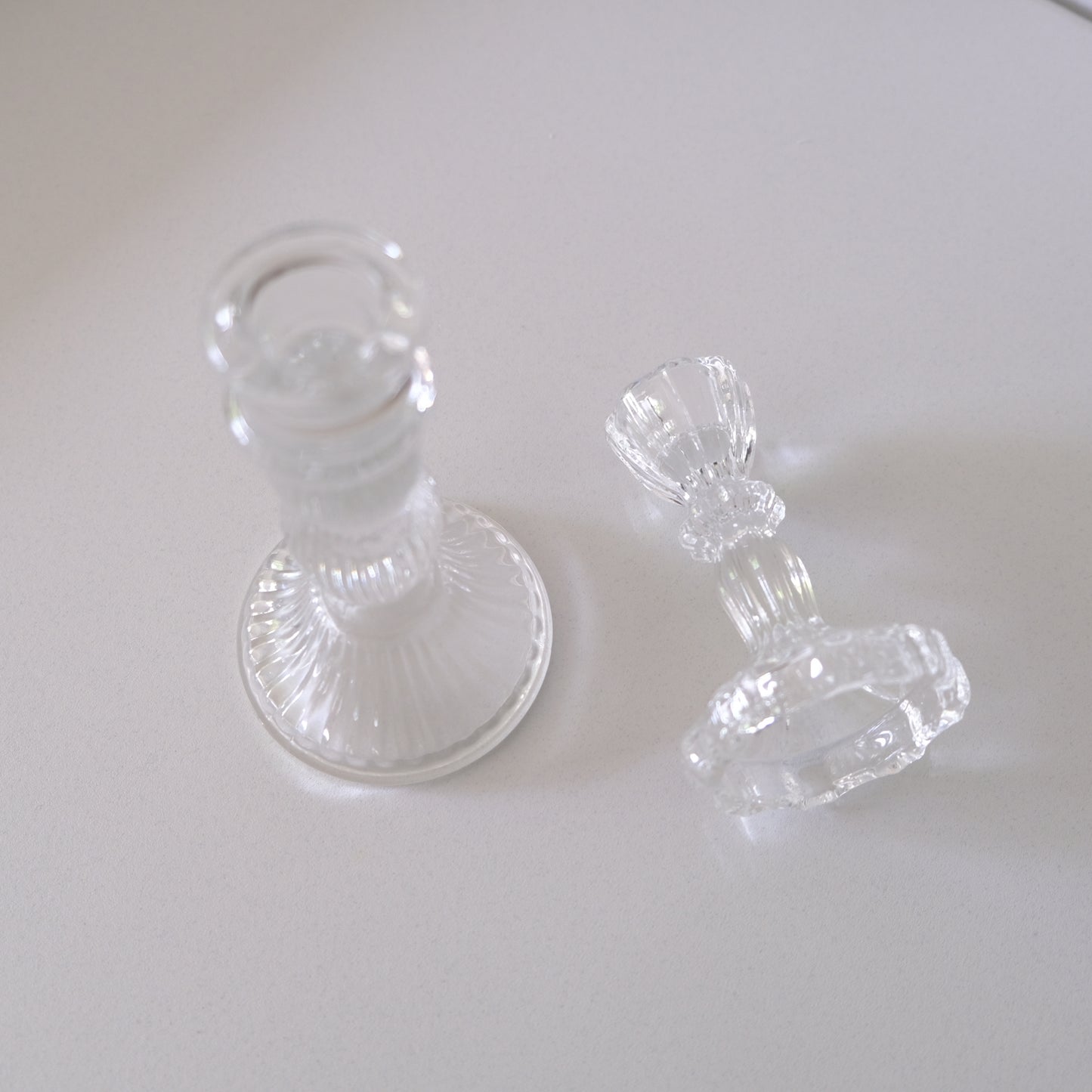 Aurelia Glass Candle Holders Set