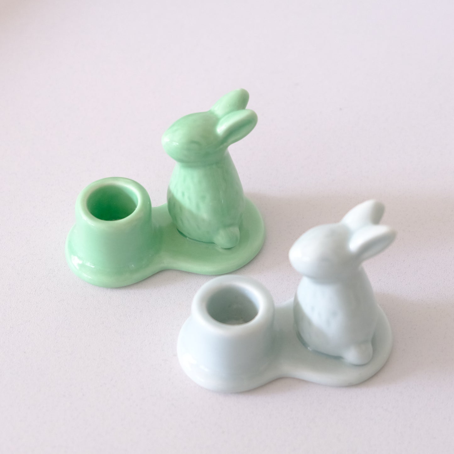 Bougeoir Lapin en Jade