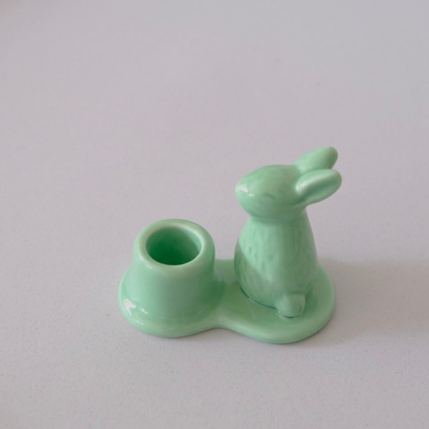 Bougeoir Lapin en Jade