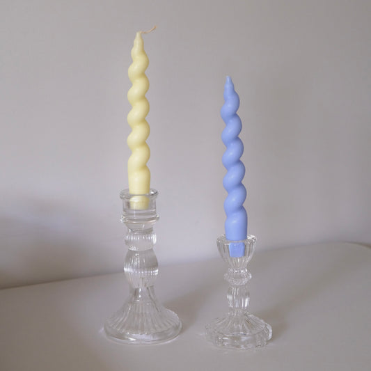 Aurelia Glass Candle Holders Set