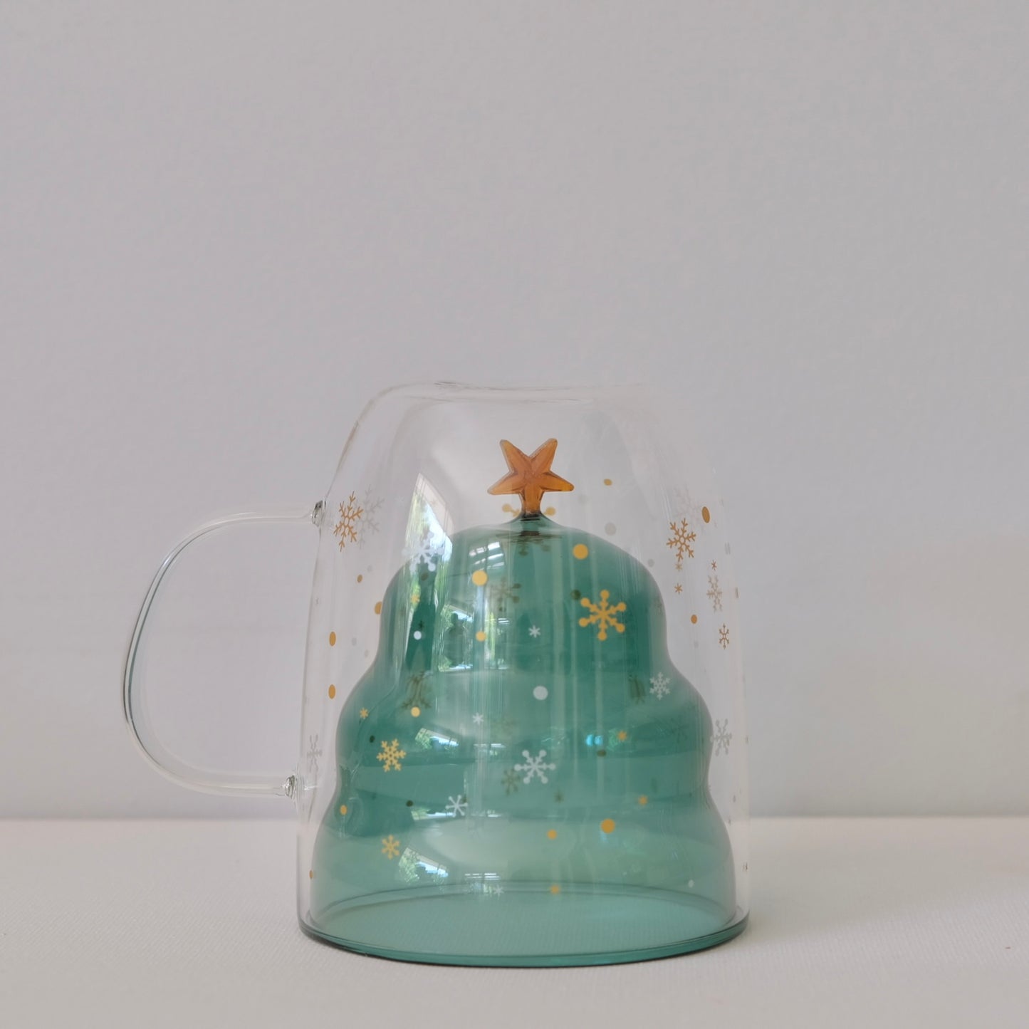 Christmas Tree Glass Mug