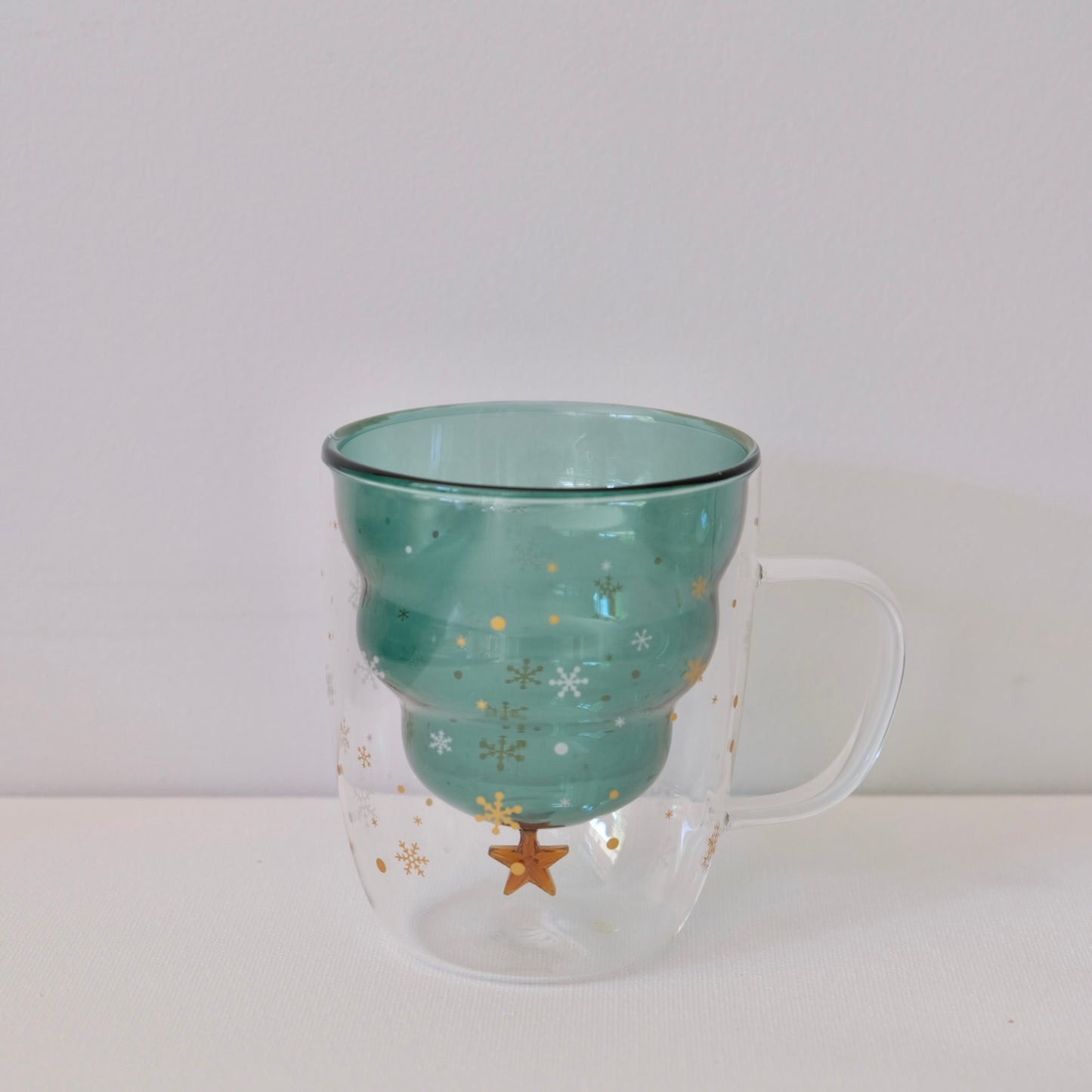 Christmas Tree Glass Mug