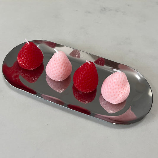 Set di candele profumate alla fragola