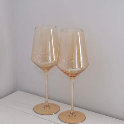 Avanzate Wine Glass Set of 2 in Champagne