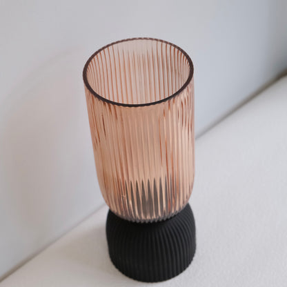 Frosted Champagne Glass Vase