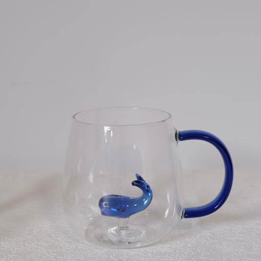 Whale Oceano Glass Mug