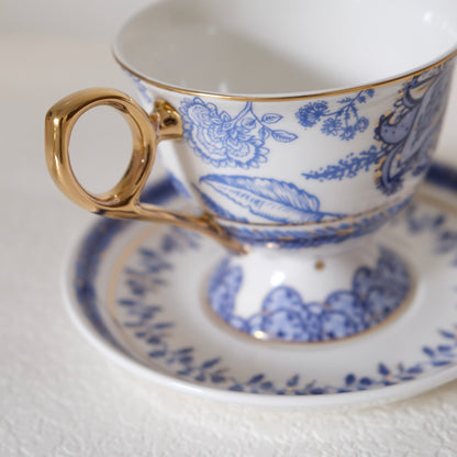 Blue White Porcelain Cup & Saucer