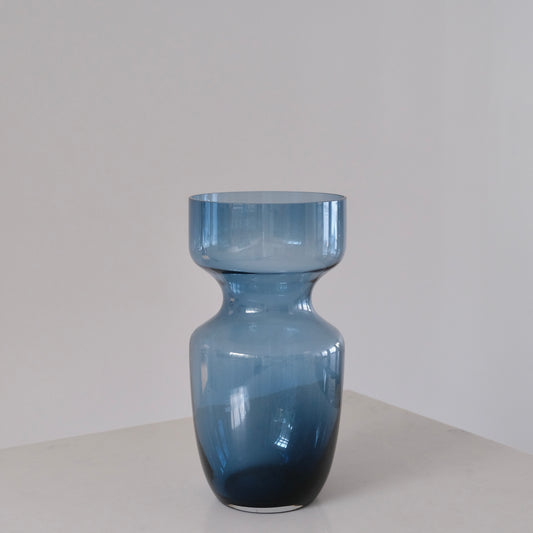 Gradient Blue Glass Vase