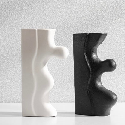 Sfalsato Blackwhite Vase Decor