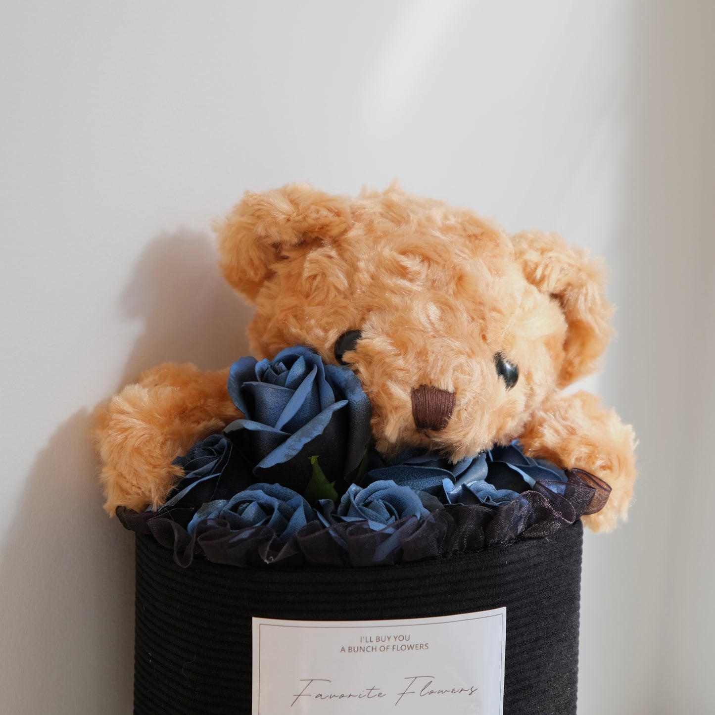 Bear Artificial Rose Bouquet